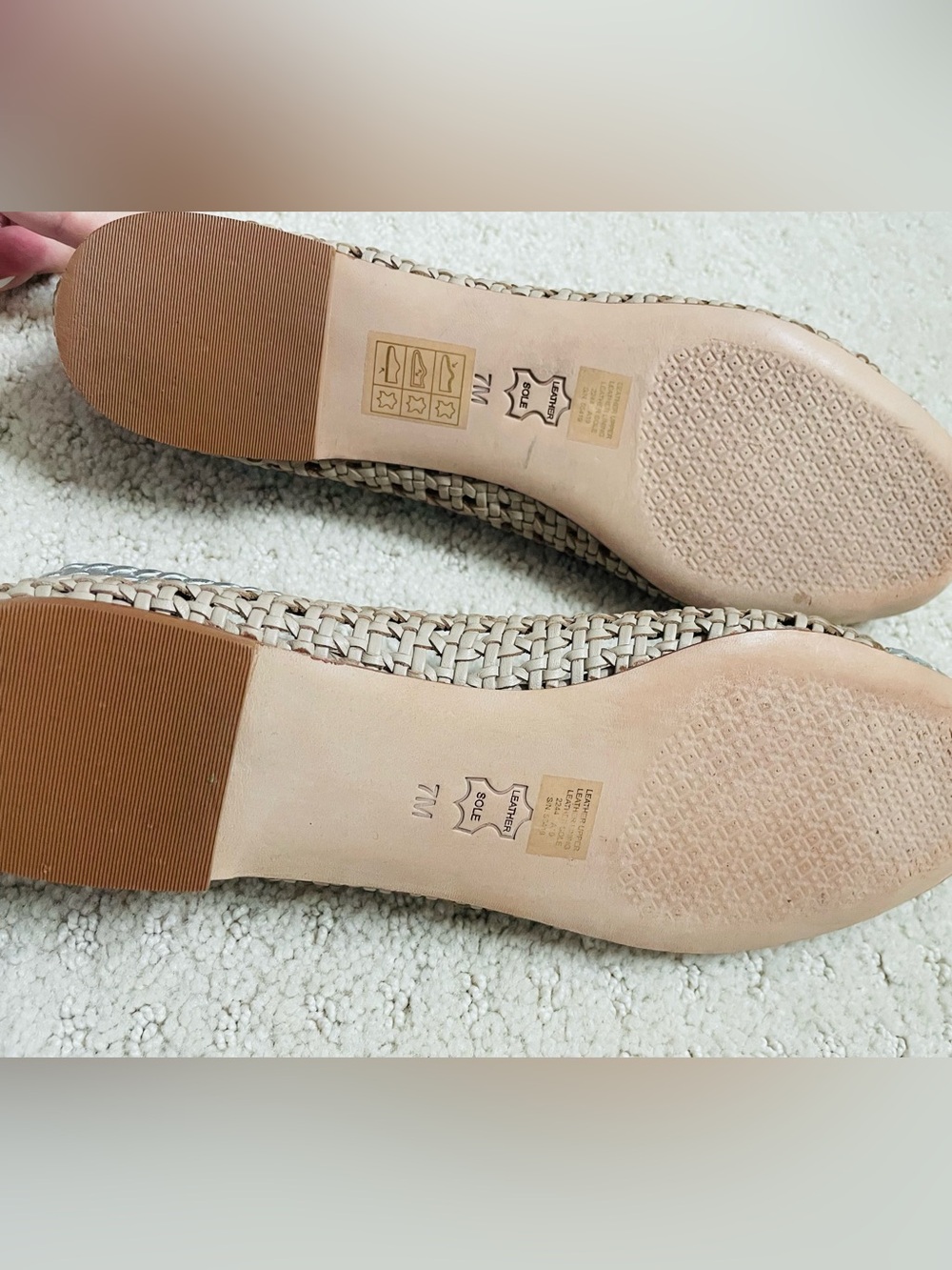 Tory Burch, Chelsea cap toe woven ballet flat- Size 7 - Picture 3 of 3